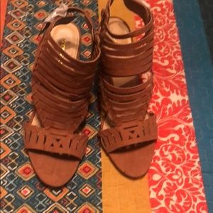 Brand new shoe dazzle strap Heeled sandal .  S 11